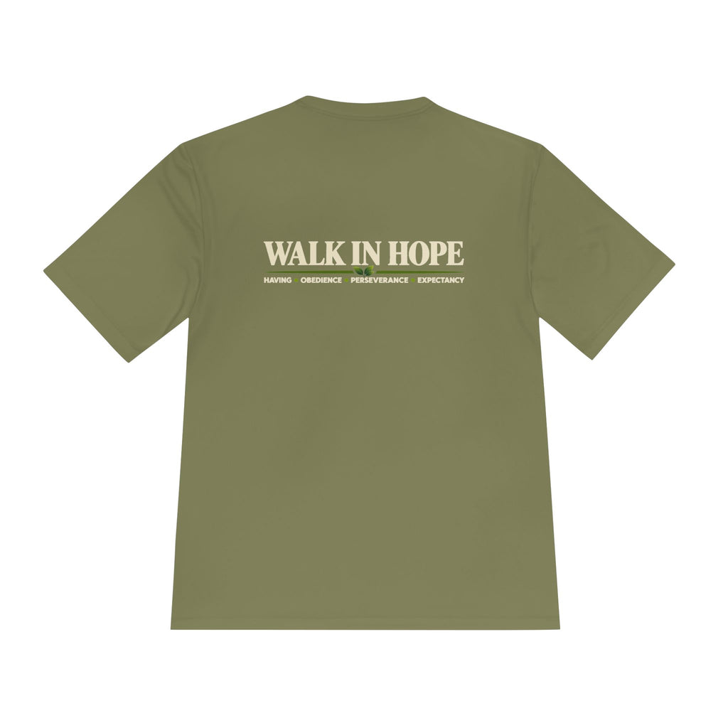 Walk In Hope Performance Tee – Dark Colors | Unisex Moisture-Wicking Shirt