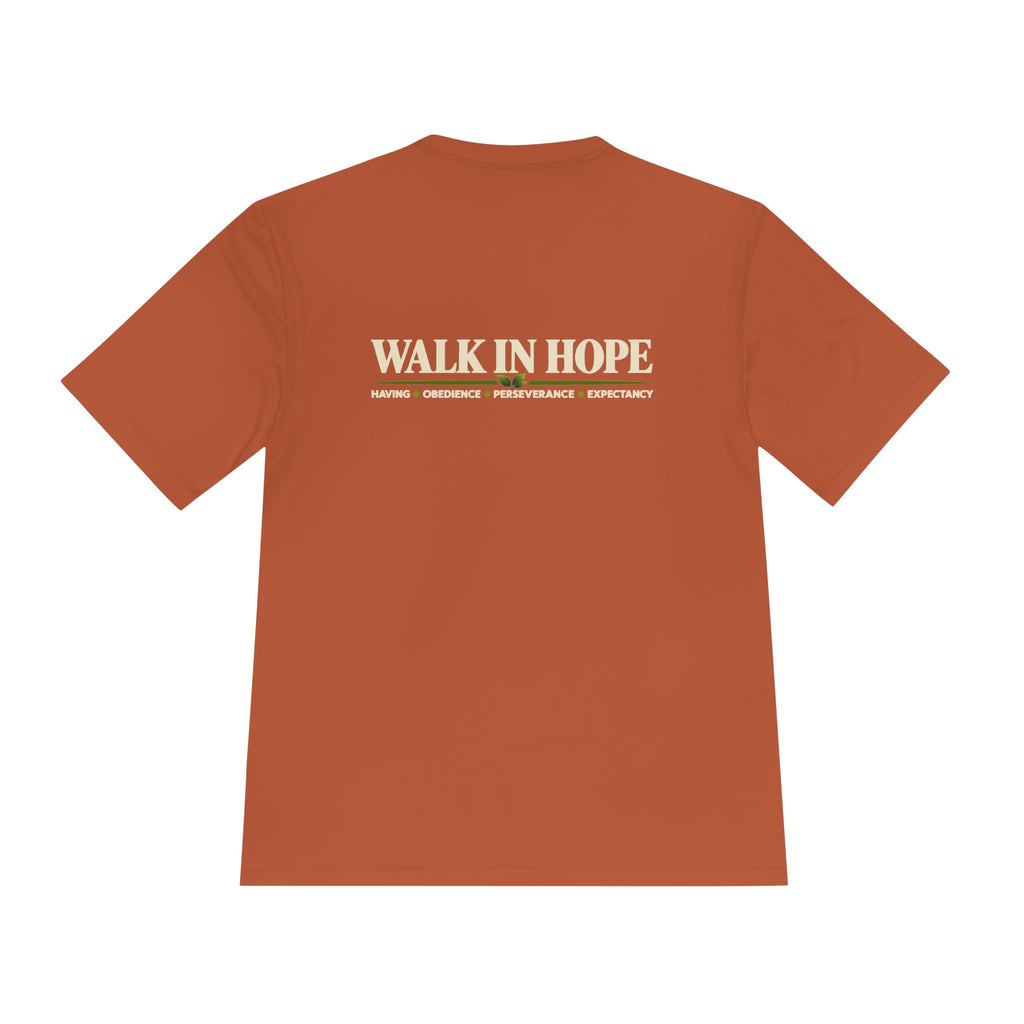 Walk In Hope Performance Tee – Dark Colors | Unisex Moisture-Wicking Shirt