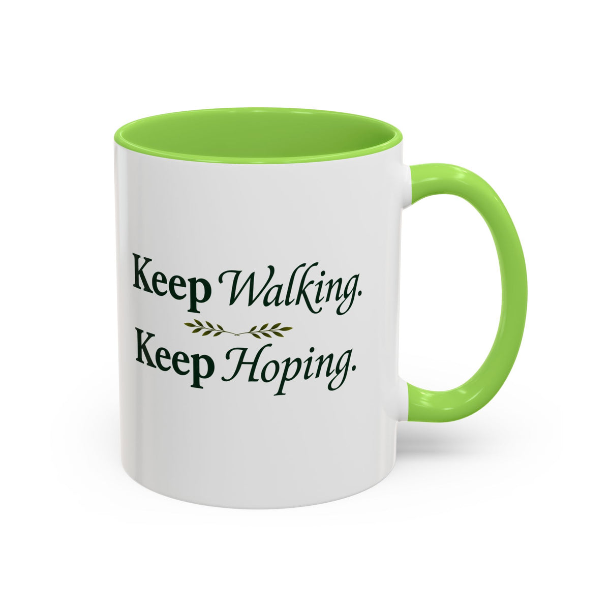 Walk In Hope Two-Tone Ceramic Mug