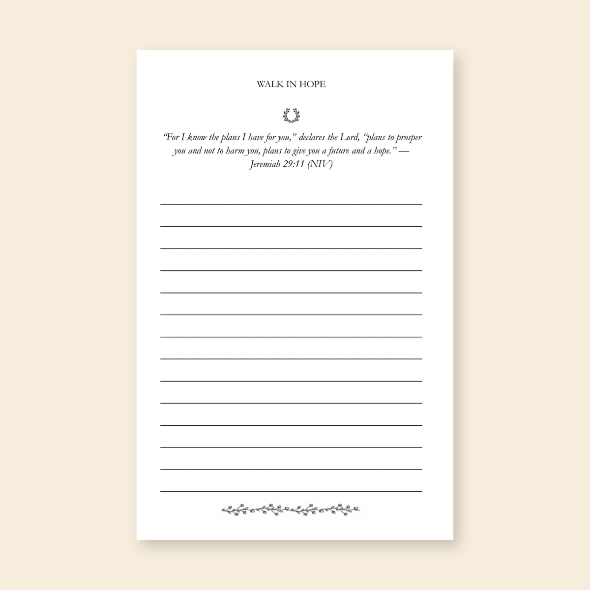 Walk In Hope Journal — Nature Collection